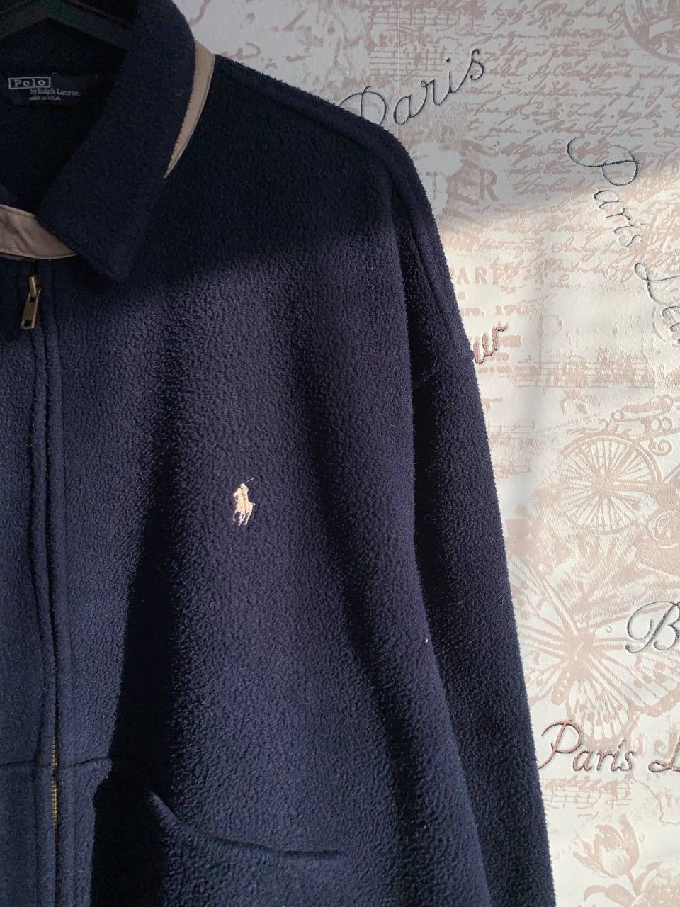 Polo Ralph Lauren Vintage Mens Polo Ralph Lauren Fleece Bomber Jacket Size L Size US L / EU 52-54 / 3 - 5 Thumbnail