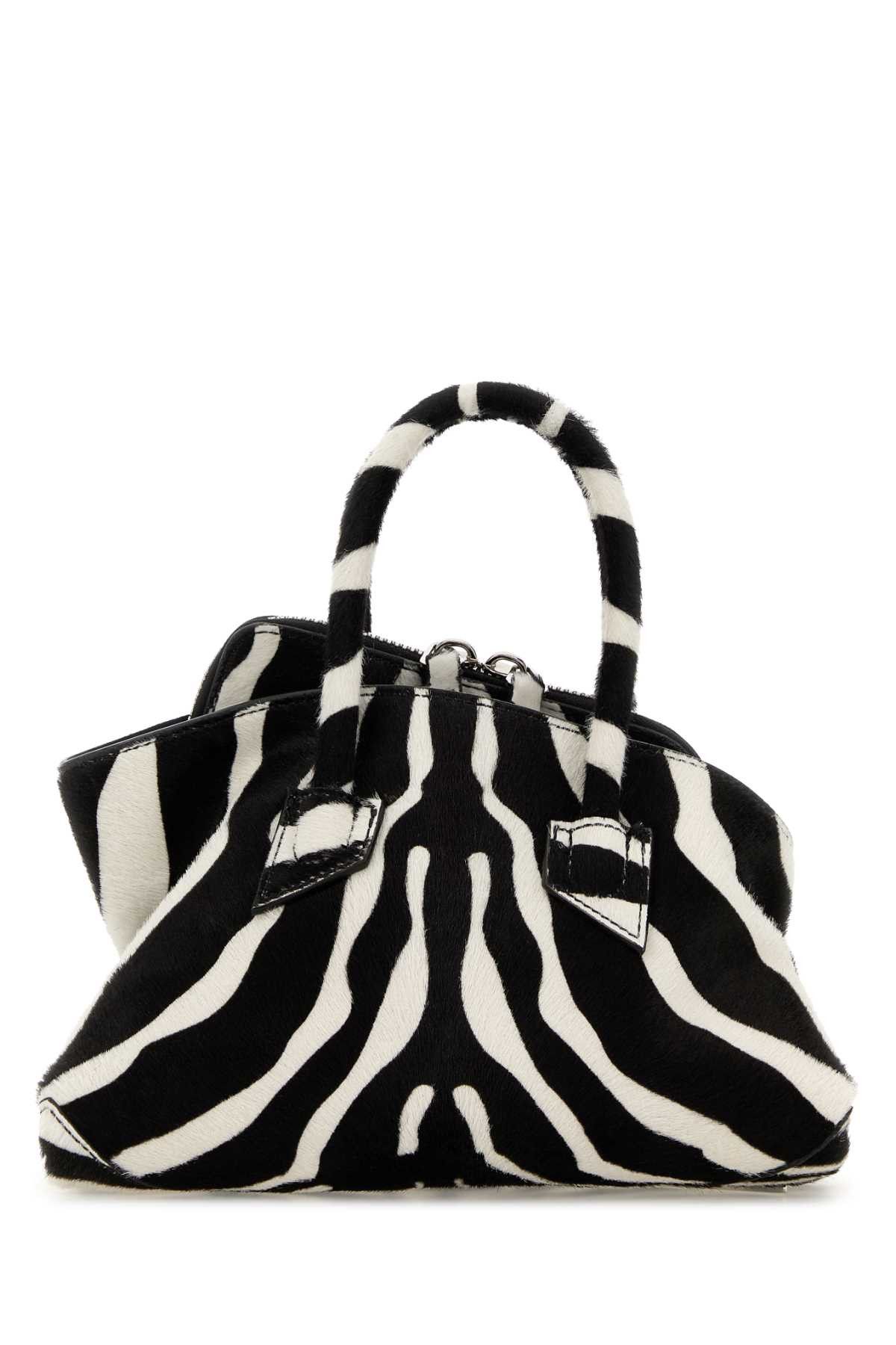 The Attico Printed Calf Hair Mini La Passeggiata Handbag Size ONE SIZE - 1 Thumbnail