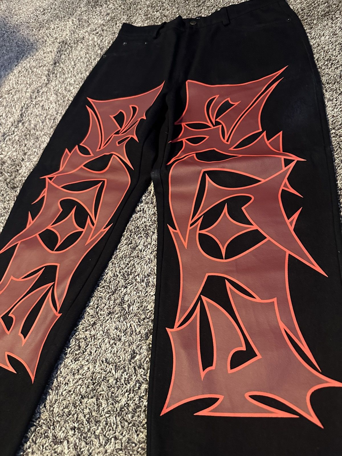 Other Explote Jeans Red Black Men Size L Size US 33 - 2 Thumbnail