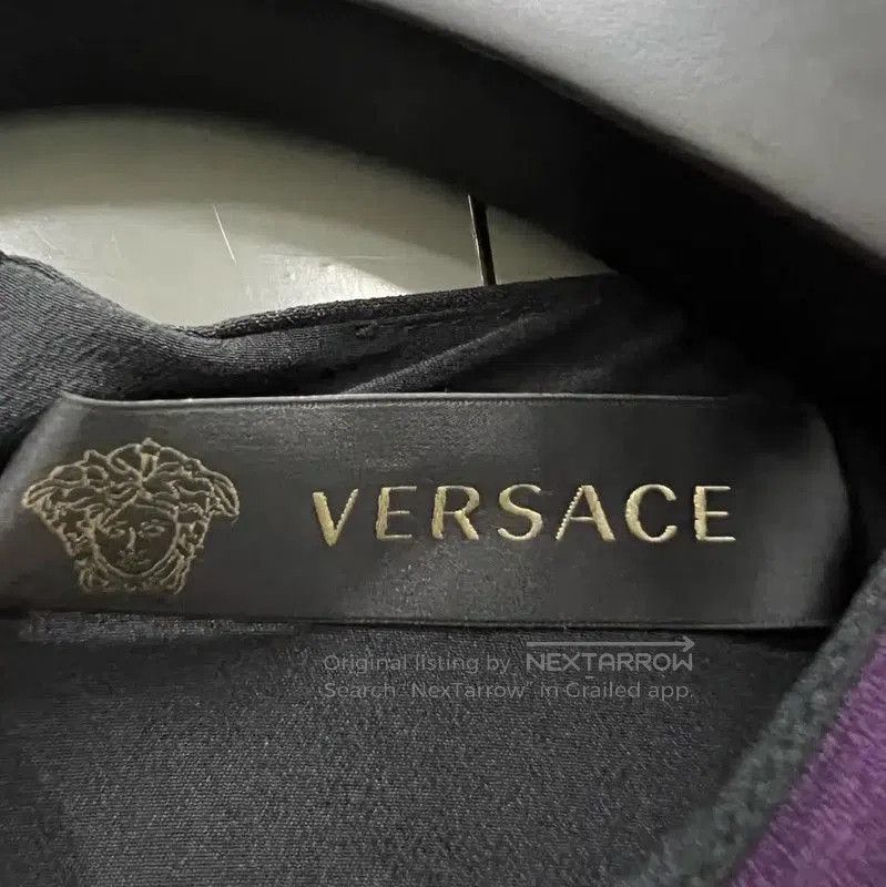 Versace Versace Summer Blue Cotton Long Sleeve Dress . Size XXS / US 00 / IT 34 - 2 Thumbnail