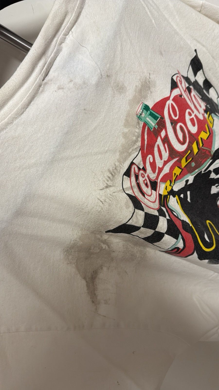 Vintage Vintage 90s Coca-Cola Racing Double Sided Graphic Tee Size US XL / EU 56 / 4 - 5 Thumbnail