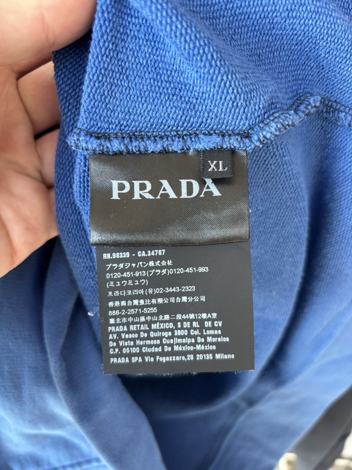 Prada Prada Quarter Zip Hoodie Size US XL / EU 56 / 4 - 10 Thumbnail