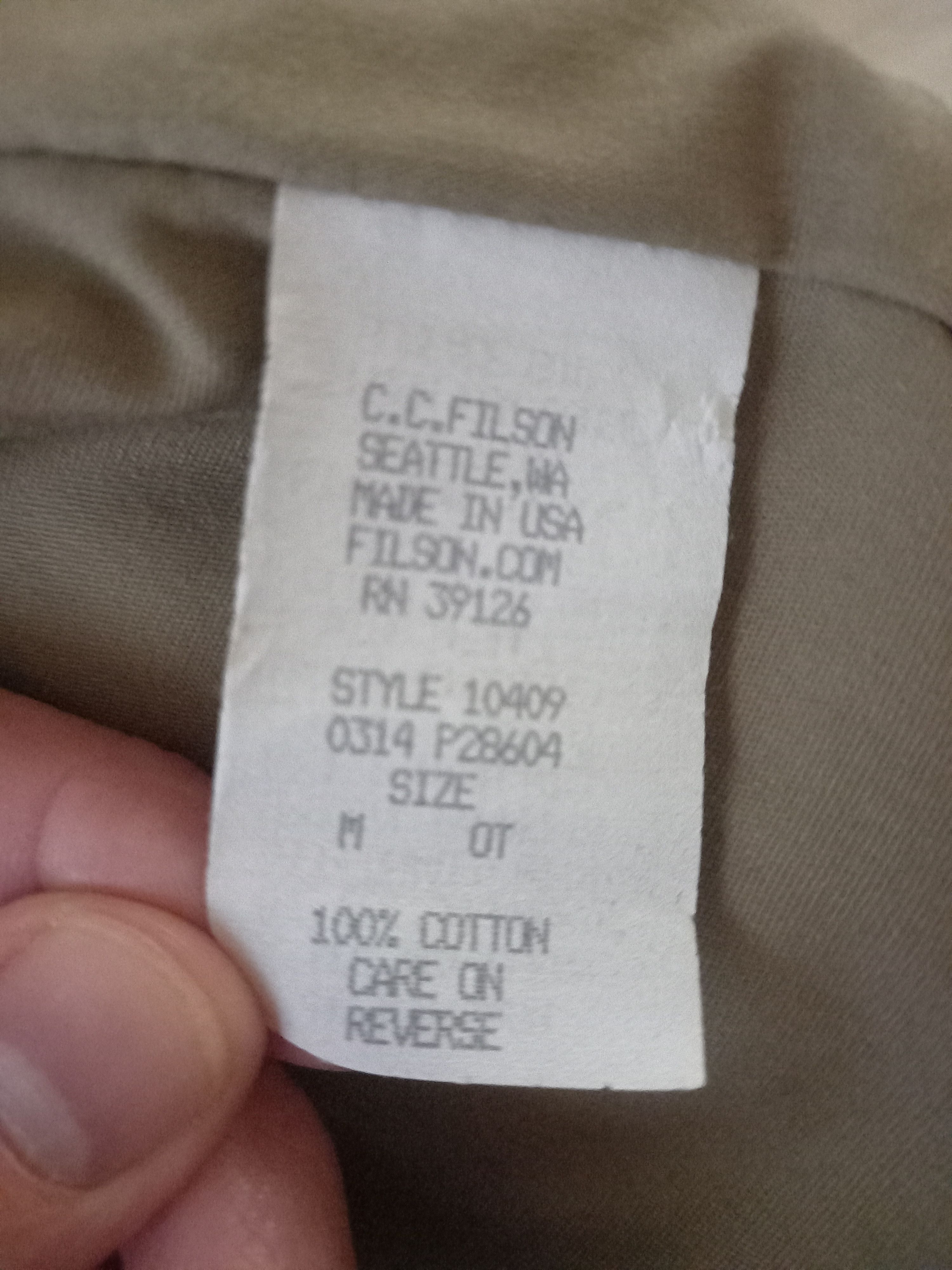 Filson Filson waxed Cover Cloth Mile Marker Coat - - Made in USA Size US M / EU 48-50 / 2 - 7 Thumbnail
