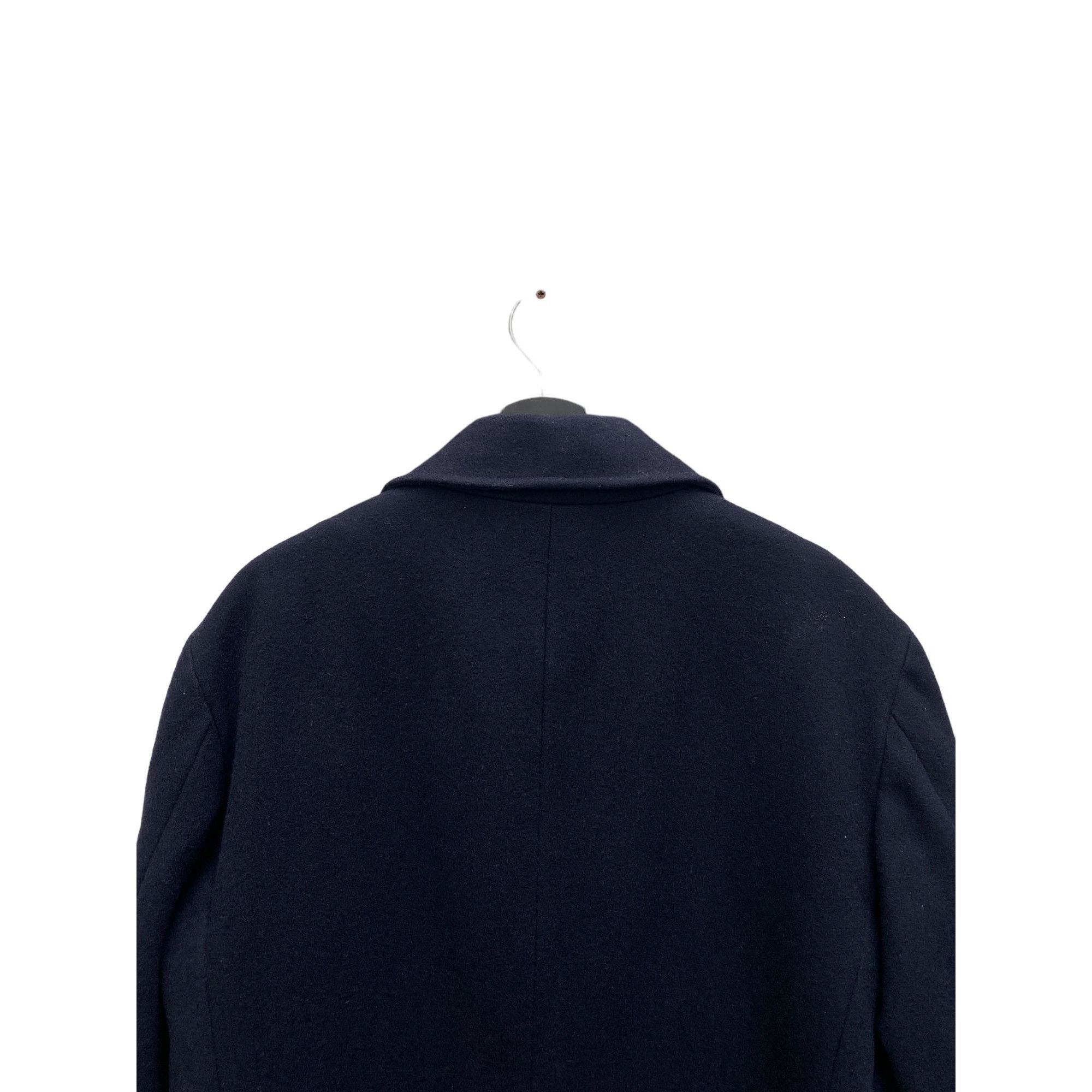 Helmut Lang 1997 Navy Wool Double Breasted Coat Size US M / EU 48-50 / 2 - 7 Thumbnail