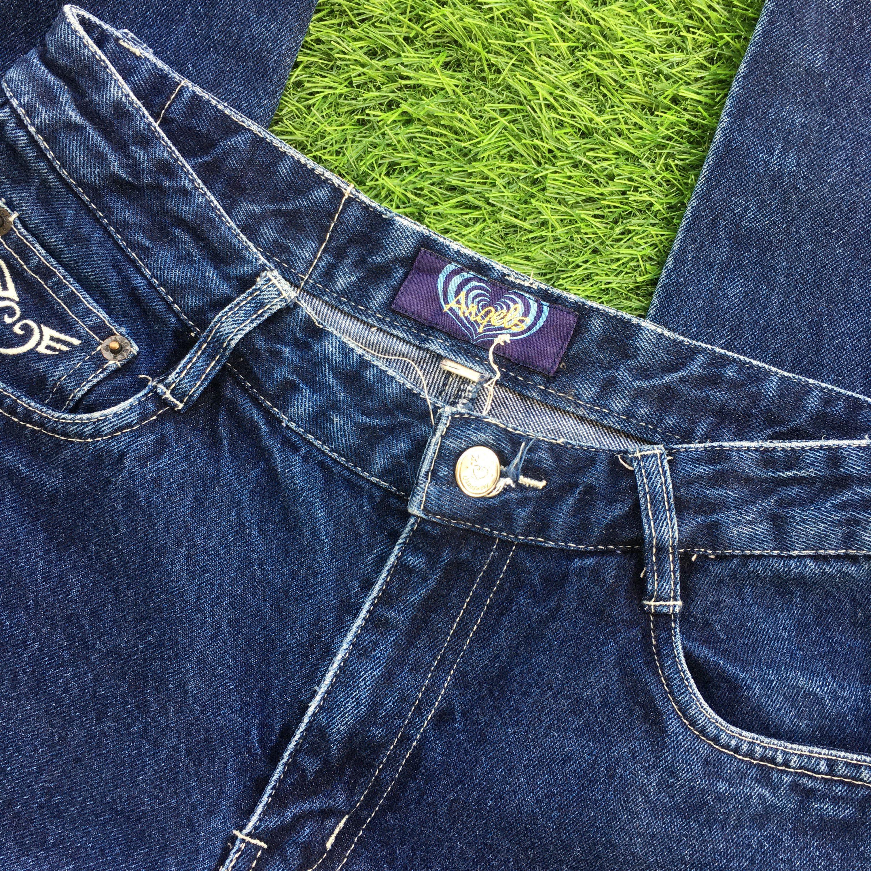 Designer × Jean Angels Jeanswear Low Rise Flare Jeans D-944 Size 25" / US 0 / IT 36 - 5 Thumbnail