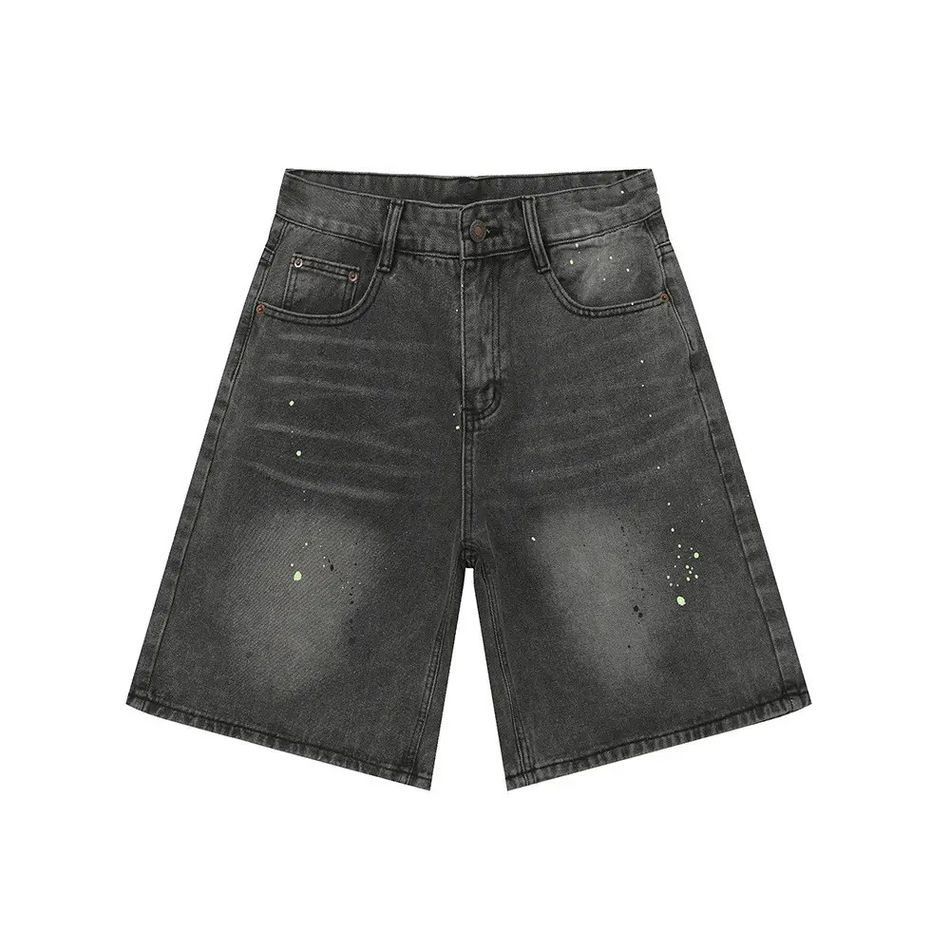 Japanese Brand Retro loose wide leg splashed ink jeans Size US 32 / EU 48 - 4 Thumbnail