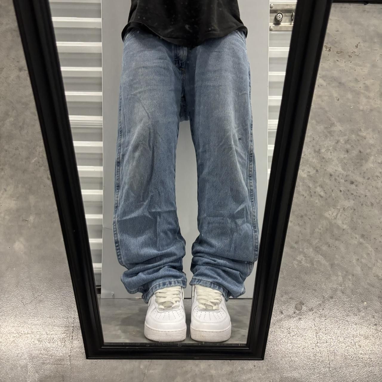 Japanese Brand × Vintage Crazy Vintage Y2K/2000s Light Wash Essential Denim Jeans! Size US 34 / EU 50 - 1 Thumbnail