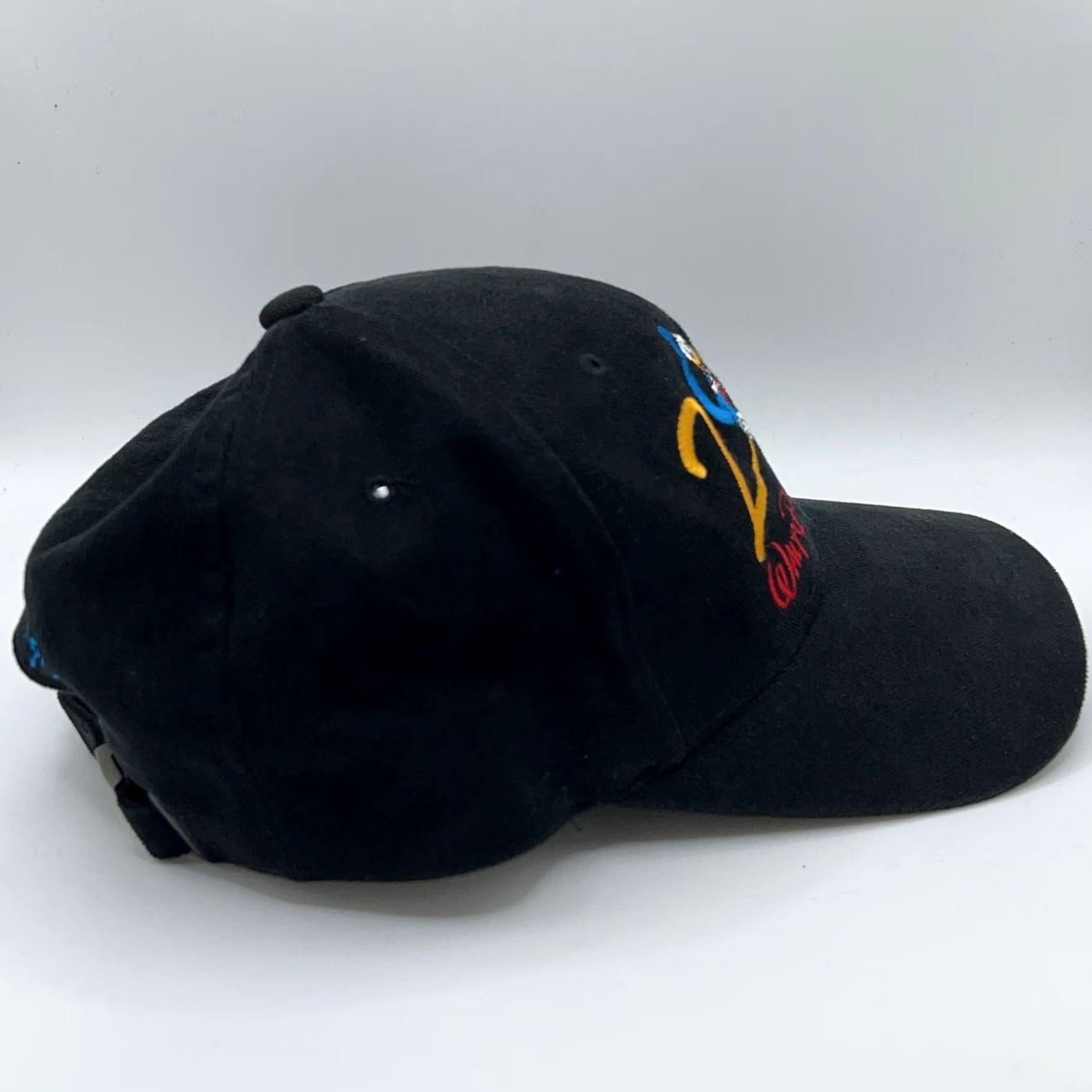 Disney VINTAGE Disney Strapback Hat Baseball Cap Adjustable Men Black 80s 90s Mickey Mouse Goofy Donald Duck y2k Size ONE SIZE - 6 Thumbnail