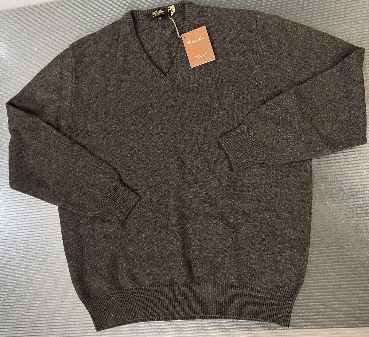 Loro Piana Loro Piana 🇮🇹 Brown Melange 6 ply Baby Cashmere Crew 56 NEW Size US XL / EU 56 / 4 - 1 Thumbnail