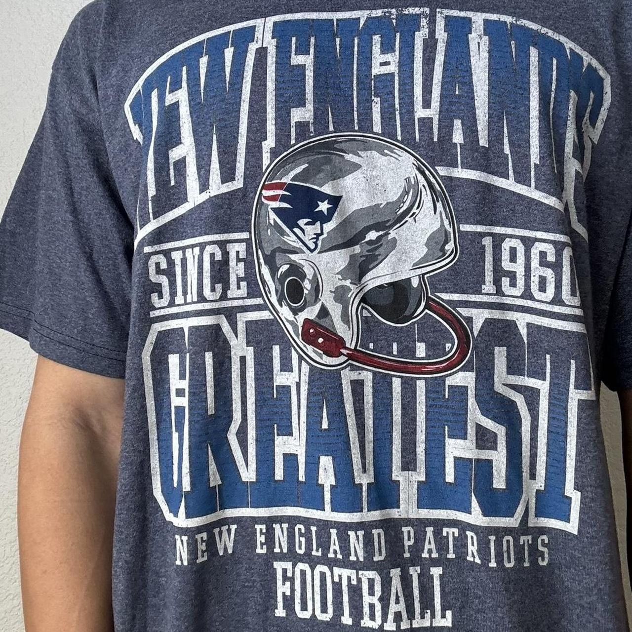 NFL NFL New England Patriots Graphics Blue Tee Shirt Size US L / EU 52-54 / 3 - 4 Thumbnail