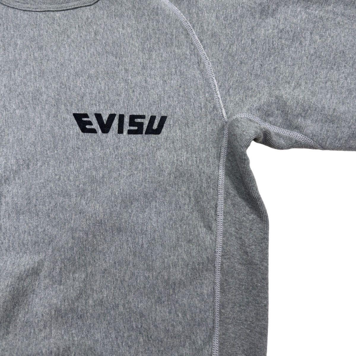 Evisu × Vintage 1990s Evisu Big Logo Blackout Tattoo Sweatshirt Size US M / EU 48-50 / 2 - 8 Thumbnail