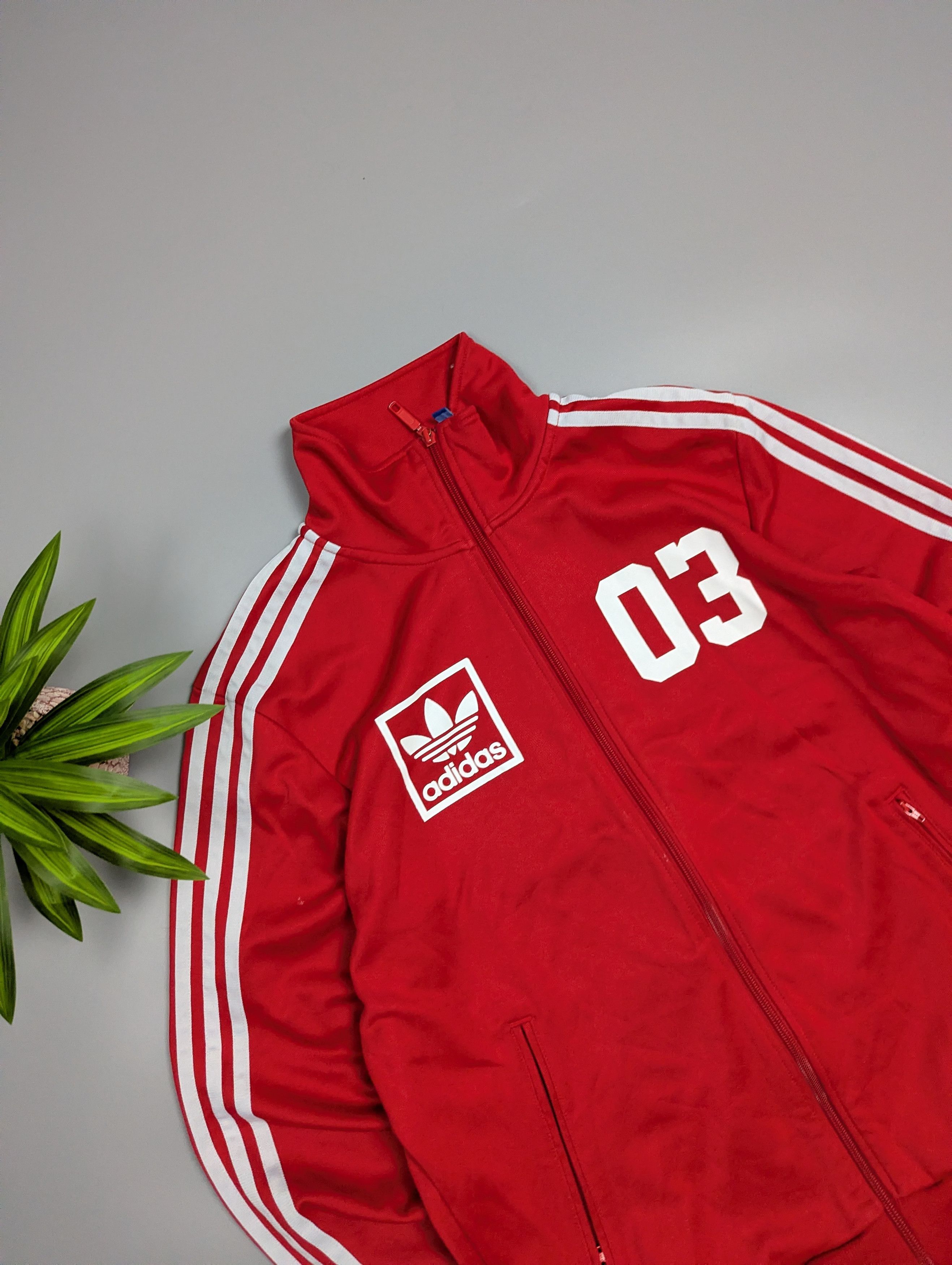 Adidas Adidas Originals Men's Red Track Jacket Trefoil 03 Size US L / EU 52-54 / 3 - 4 Thumbnail