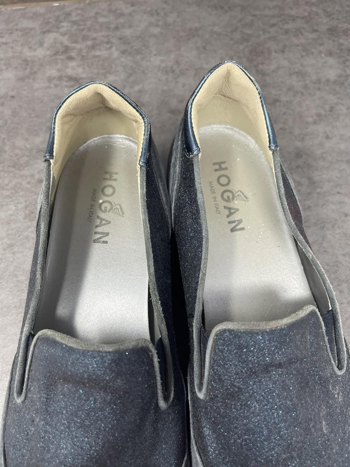 Hogan HOGAN Shoes Womens Size 8 (39) H222 Blue Glitter Size US 8 / IT 38 - 9 Thumbnail