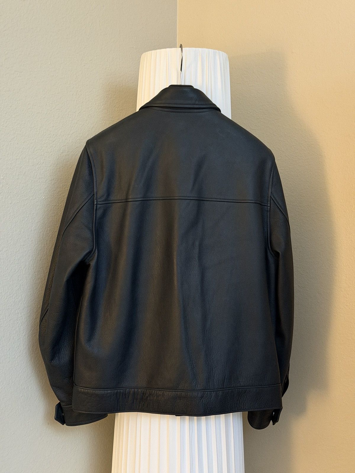 Wacko Maria Wacko Maria DARK BLUE LEATHER SINGLE RIDERS JACKET Size US L / EU 52-54 / 3 - 4 Thumbnail