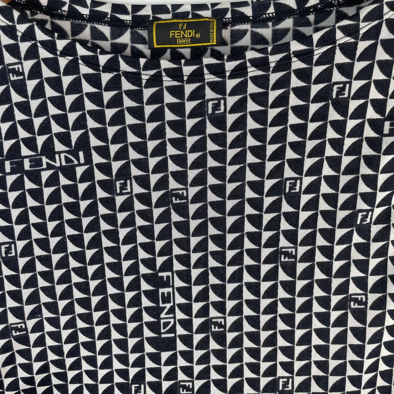 Fendi Vintage Fendi Geometric Logo Print Top Size S / US 4 / IT 40 - 2 Thumbnail