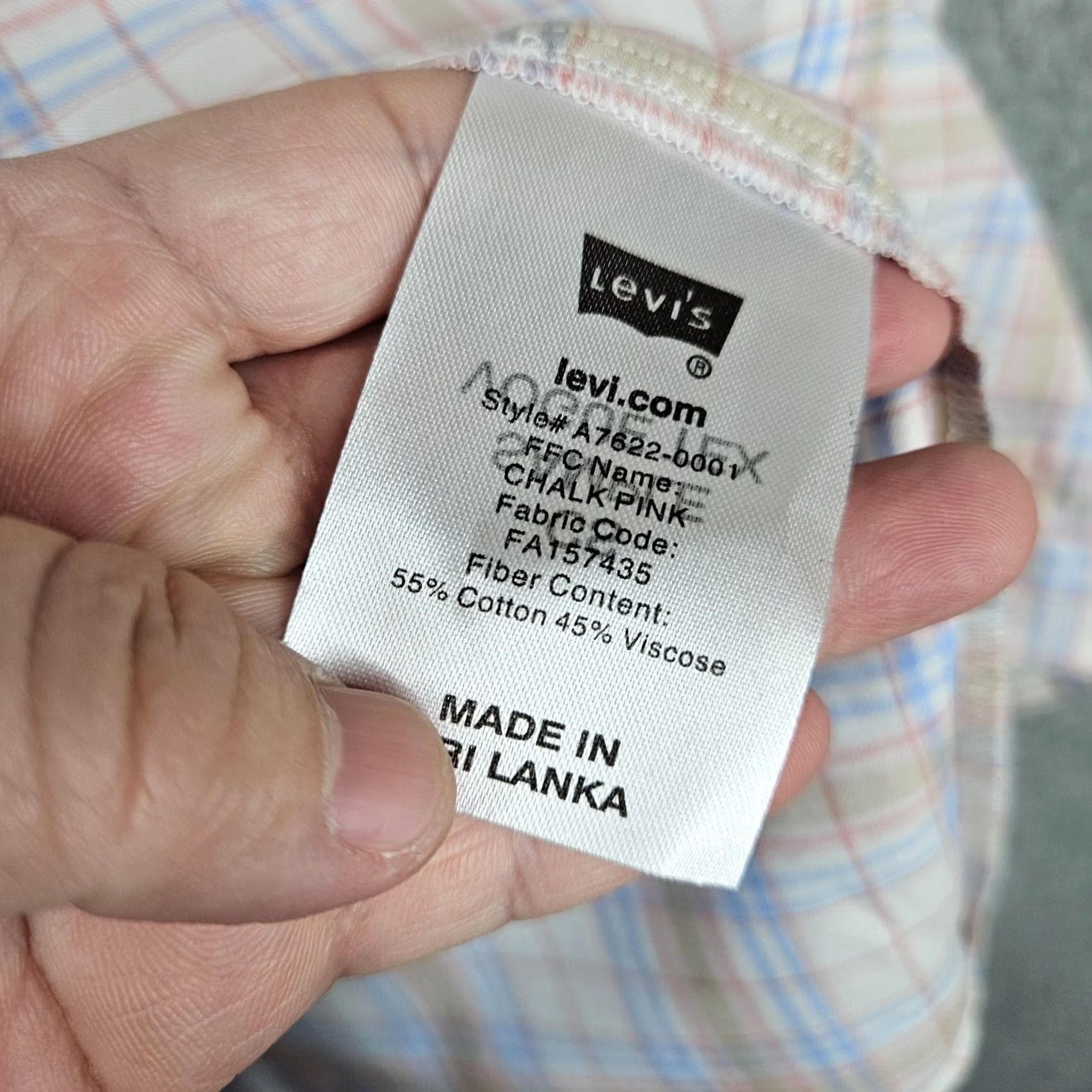 Levi's Levi's Chalk Pink Plaid V-Neck 3/4 Sleeve Button-Up Shirt S Womens Shirt Vintage No Size S / US 4 / IT 40 - 4 Thumbnail
