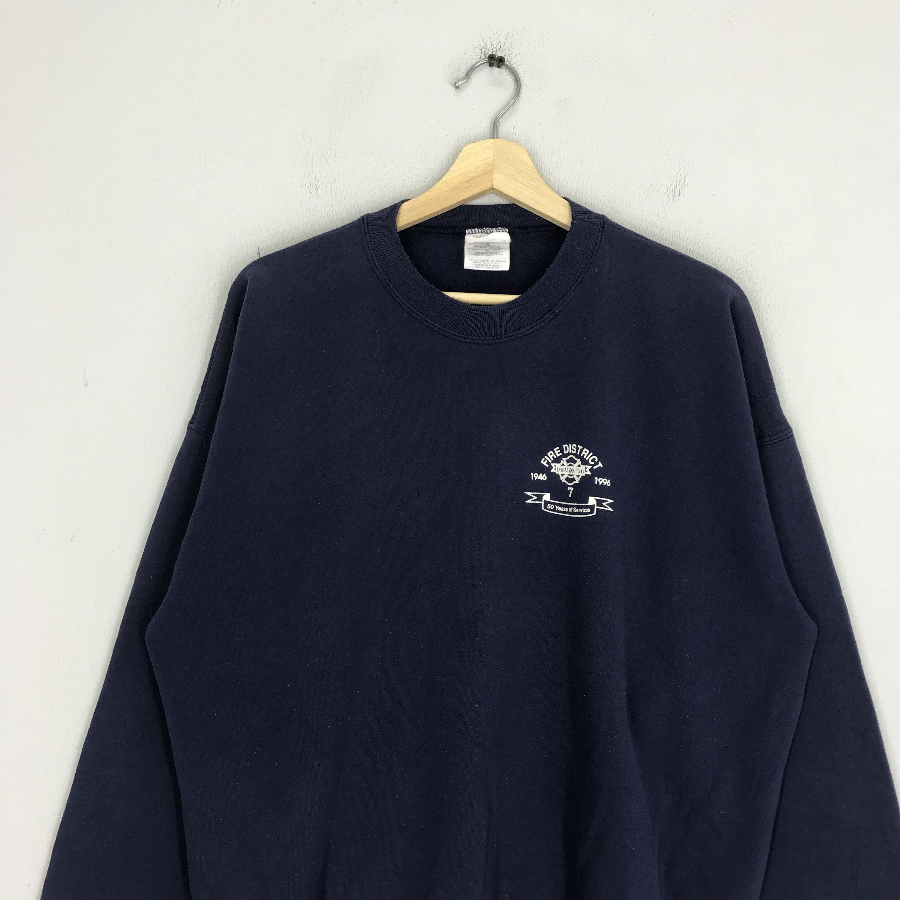 Hanes Vintage County Fire Service Academy Sweatshirt - 73 Size US XL / EU 56 / 4 - 2 Thumbnail