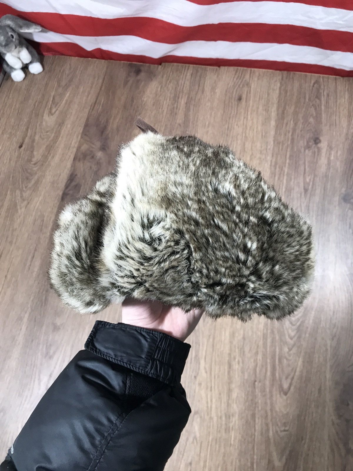 Japanese Brand × Vintage Vintage Fuzzy Mohair Rap Man’s Hat Y2K Drill Size ONE SIZE - 8 Thumbnail