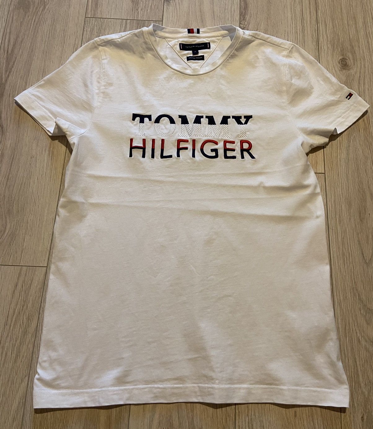 Tommy Hilfiger Tommy Hilfiger basic white logo print tee Size US M / EU 48-50 / 2 - 1 Thumbnail