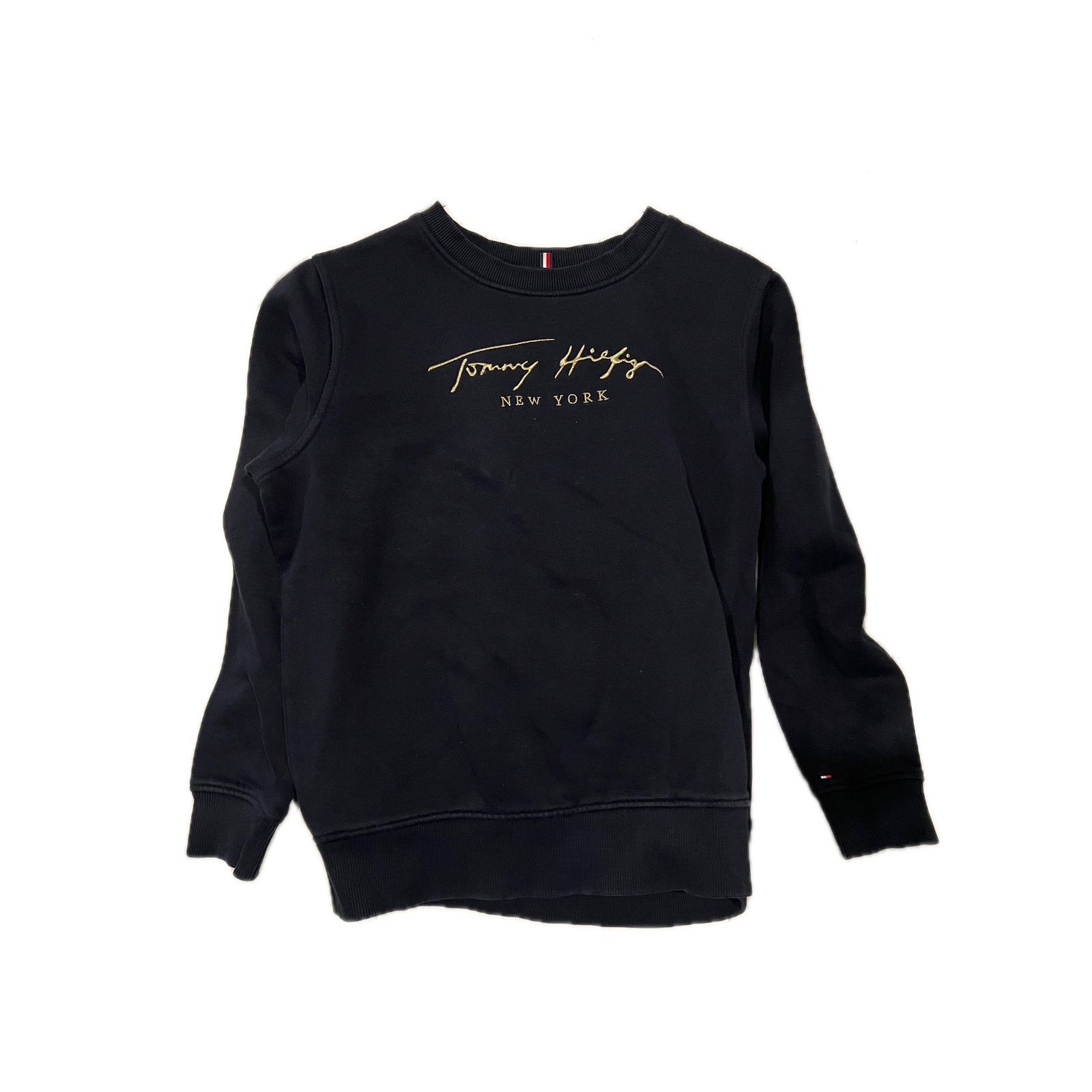 Tommy Hilfiger Tommy Hilfiger Navy Blue Logo Crew Sweatshirt Mens XS Size US XS / EU 42 / 0 - 1 Thumbnail