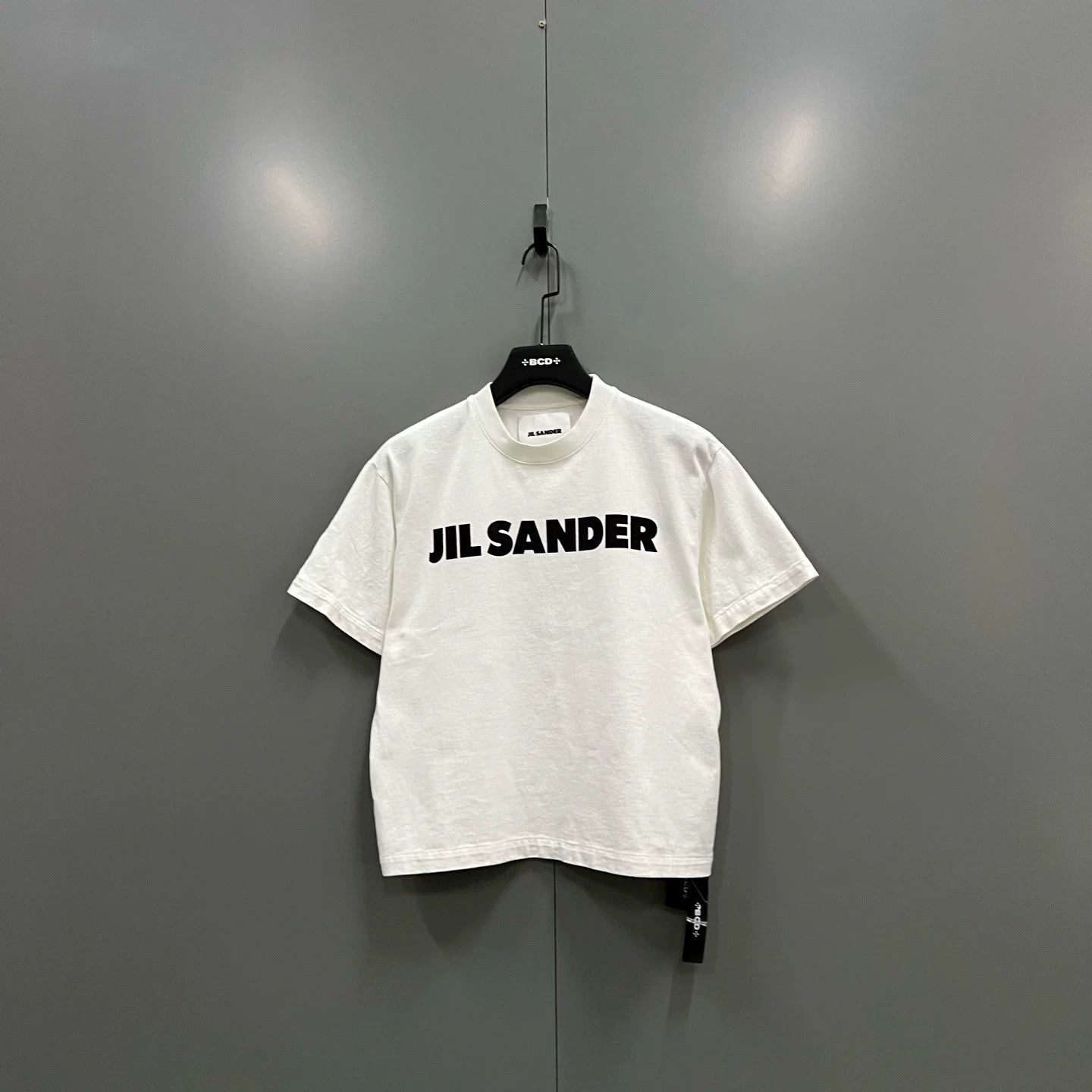 Jil Sander JIL SANDER White Logo Print Short Sleeve Size US S / EU 44-46 / 1 - 1 Thumbnail