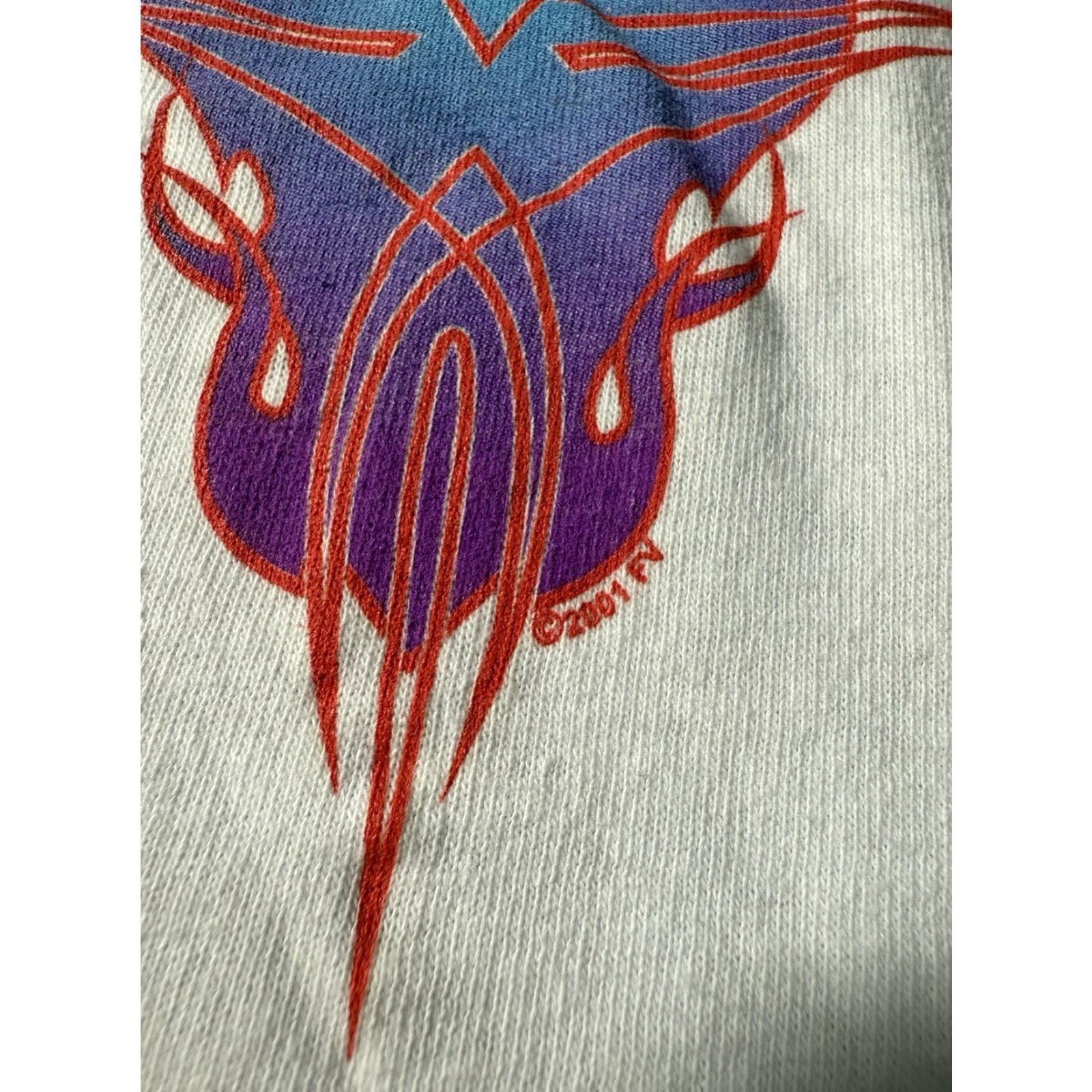 Vintage VINTAGE Y2K Flames Flame Fashion Victim Women’s Tank Top Tank S White 100% Cotton Sleeveless Spaghetti Straps Small Womens 2001 Size S / US 4 / IT 40 - 4 Thumbnail