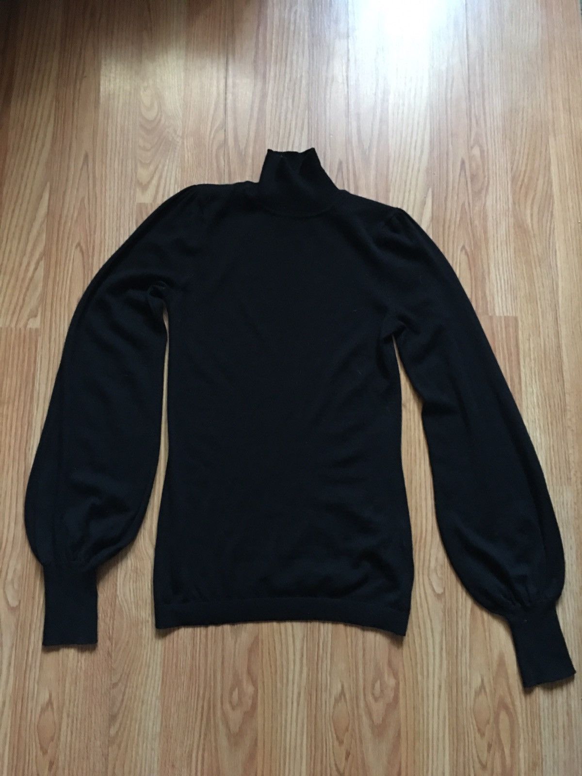 Zimmermann ZIMMERMANN Black Merino Wool Blouson Sweater Size 0 US4 Size S / US 4 / IT 40 - 6 Thumbnail