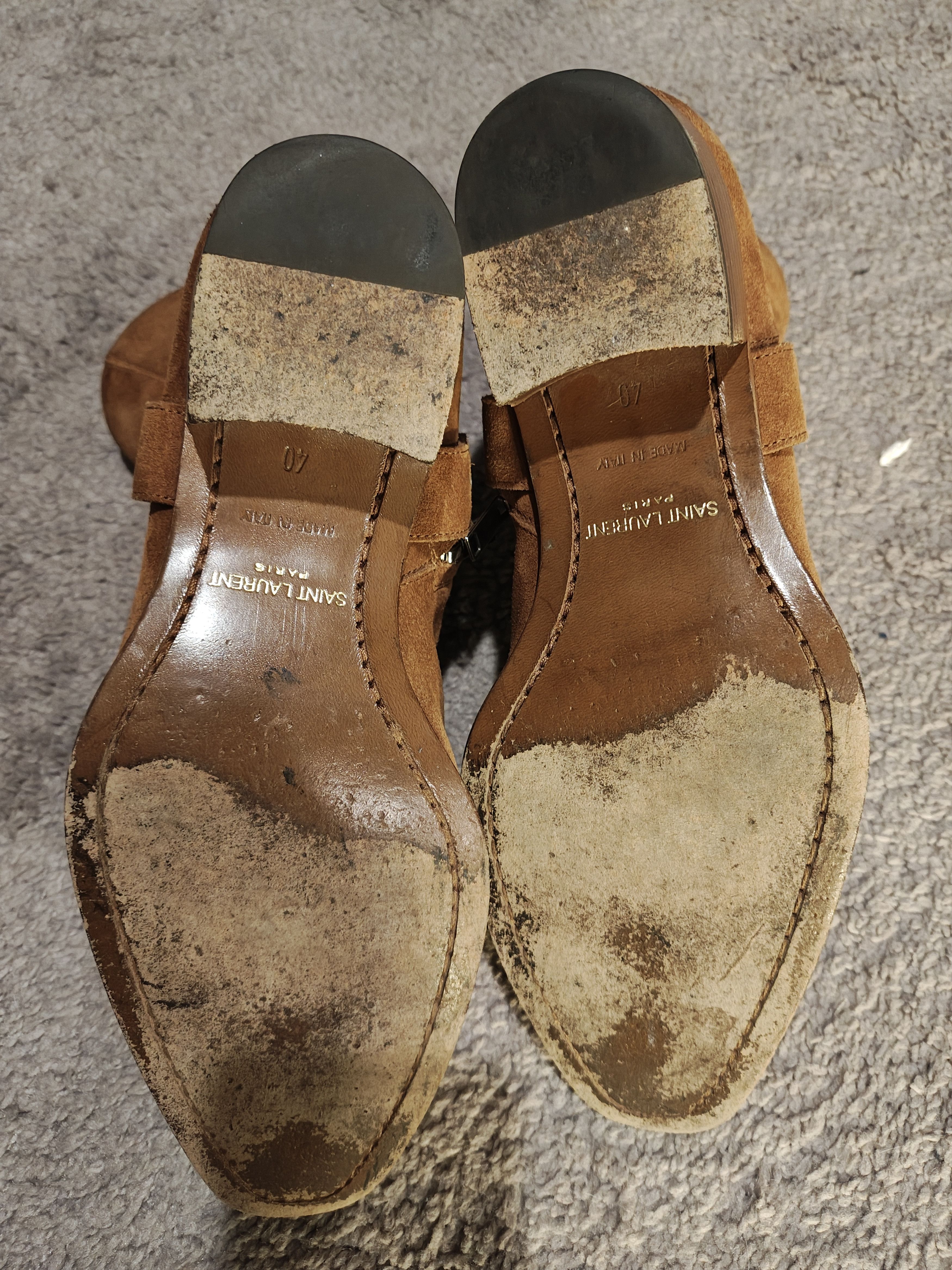 Yves Saint Laurent Saint Laurent Paris, YSL Wyatt Harness Boots $600 OBO Size US 7 / EU 40 - 4 Thumbnail