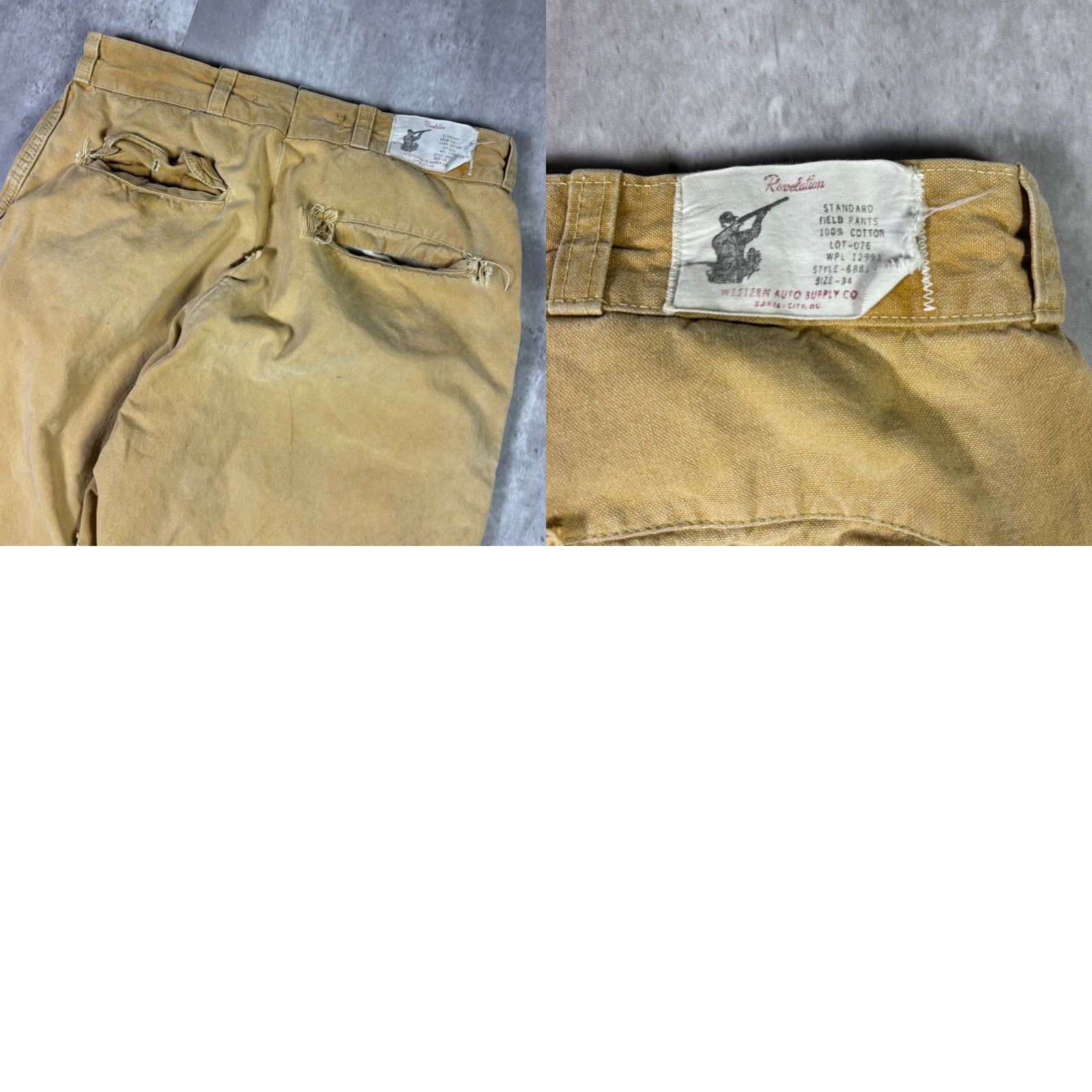 Vintage VINTAGE Workwear Pants Tan Canvas Heavy Duty Utilitarian Style Size 28 Inseam 27 Men 5-Pocket Design Size US 28 / EU 44 - 8 Thumbnail