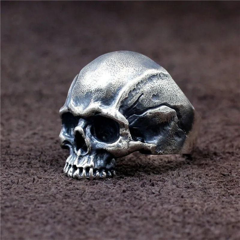 Jewelry Rock Skull Ring Size ONE SIZE - 7 Thumbnail