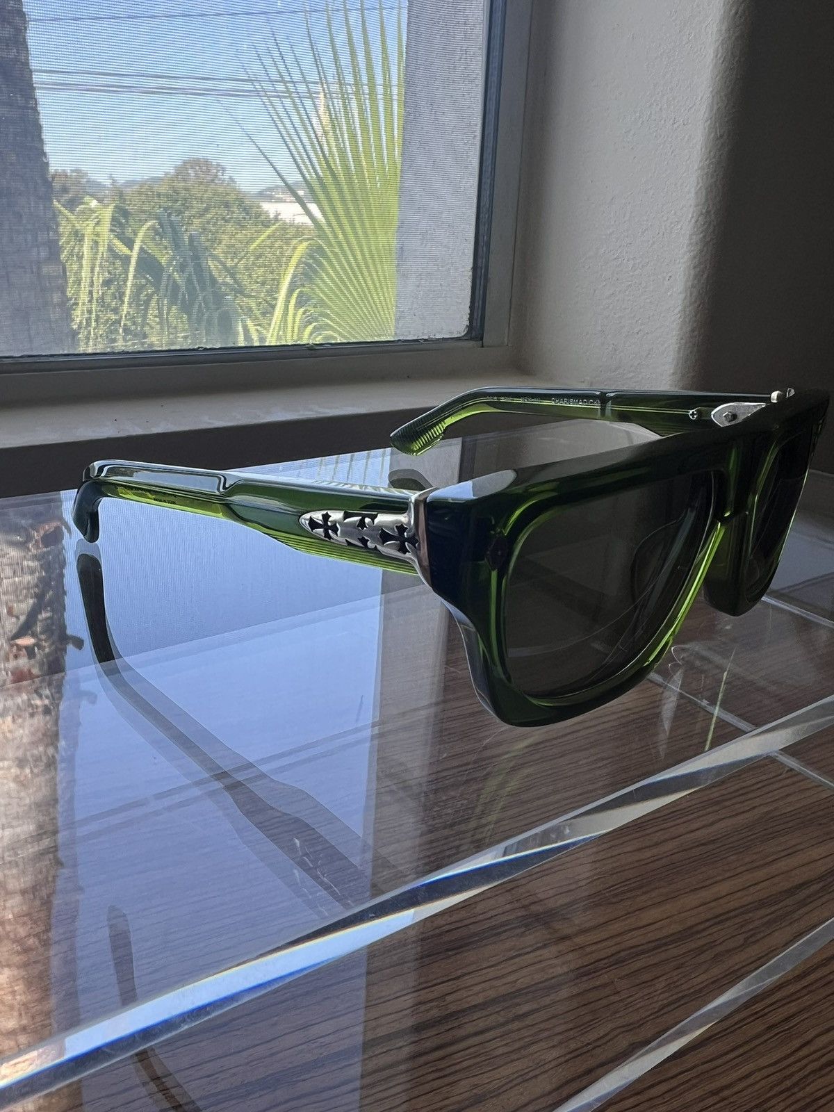 Chrome Hearts Charismadick GREEN Sunglasses Chrome Hearts Chrome Hearts Green Sunglasses - Charismadick  main image 3