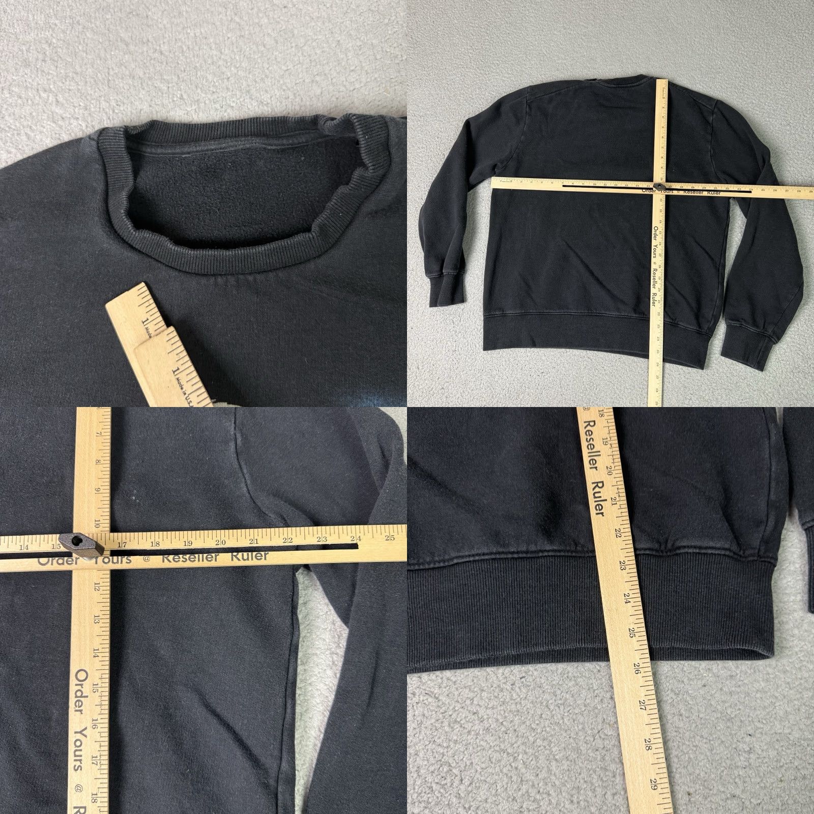 Eleven Paris VINTAGE Eleven Paris Sweatshirt Unisex Adults L Black Pullover Biker Club Eagle St. Honore - Size US L / EU 52-54 / 3 - 8 Thumbnail