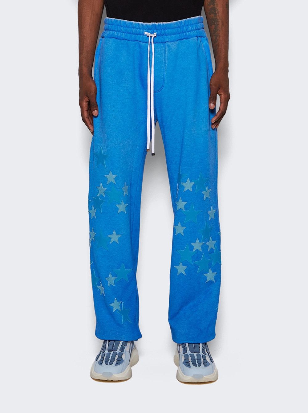 Amiri o1mle0326 Pigment Spray Star Sweatpants & Joggers in Blue Size US 38 / EU 54 - 3 Thumbnail