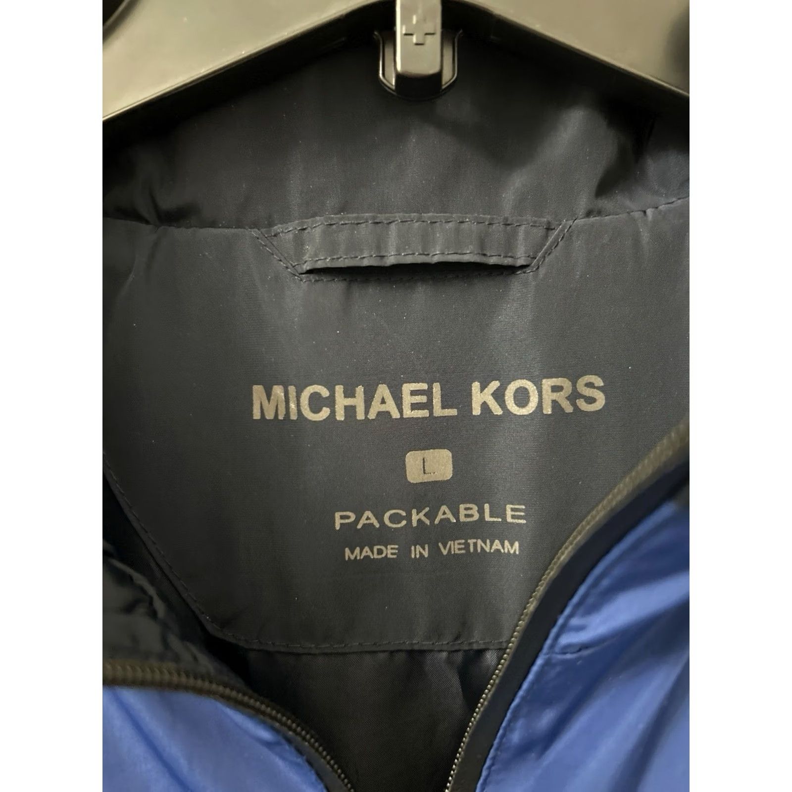 Michael Kors Michael Kors Jacket Mens Large Blue Full Zip Packable Windbreaker Logo L/S Size US L / EU 52-54 / 3 - 5 Thumbnail