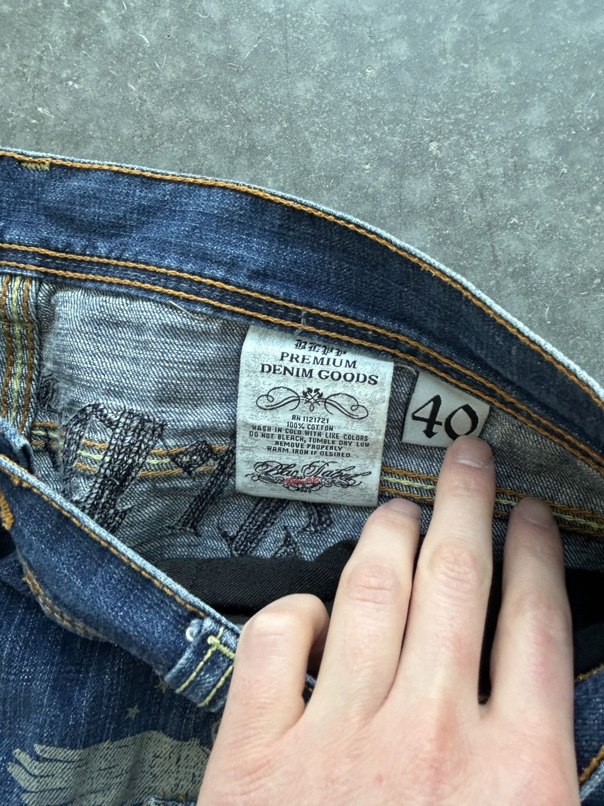 Black Label Vintage Y2K Blac Label Carpe Diem Flared Denim Size US 40 / EU 56 - 6 Thumbnail