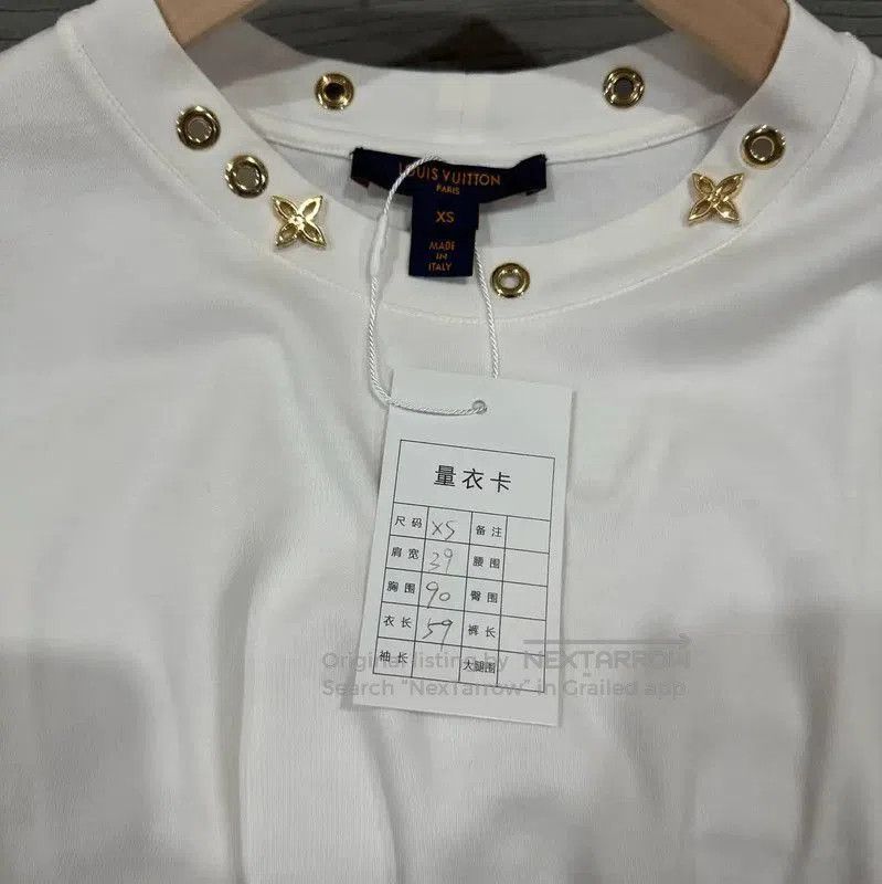 Louis Vuitton Louis Vuitton White Cotton Women's T. Size XS / US 0-2 / IT 36-38 - 3 Thumbnail