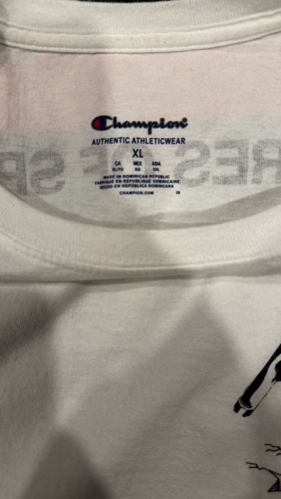 Champion × Off-White Off White x Champion "Figures of Speech" Tshirt Size US XL / EU 56 / 4 - 6 Thumbnail