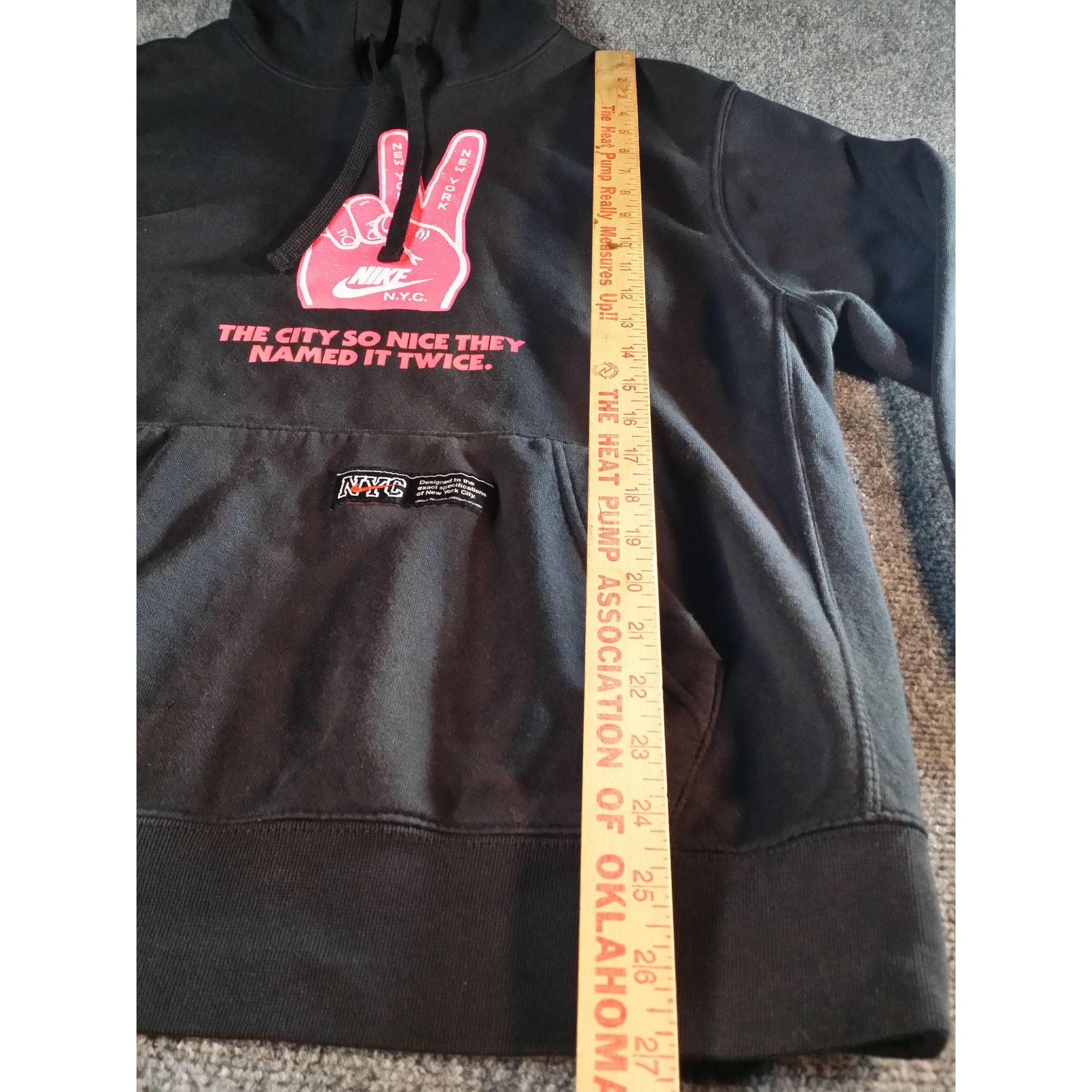 Nike Nike NYC Hoodie Men Sz M Black Graphic Print Drawstring Casu Size US M / EU 48-50 / 2 - 3 Thumbnail