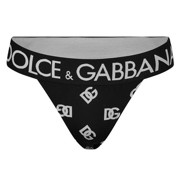 Dolce & Gabbana o1g2r1mq1024 Size: XS / Dg Logo Bikini in Nero & White Size ONE SIZE - 4 Thumbnail