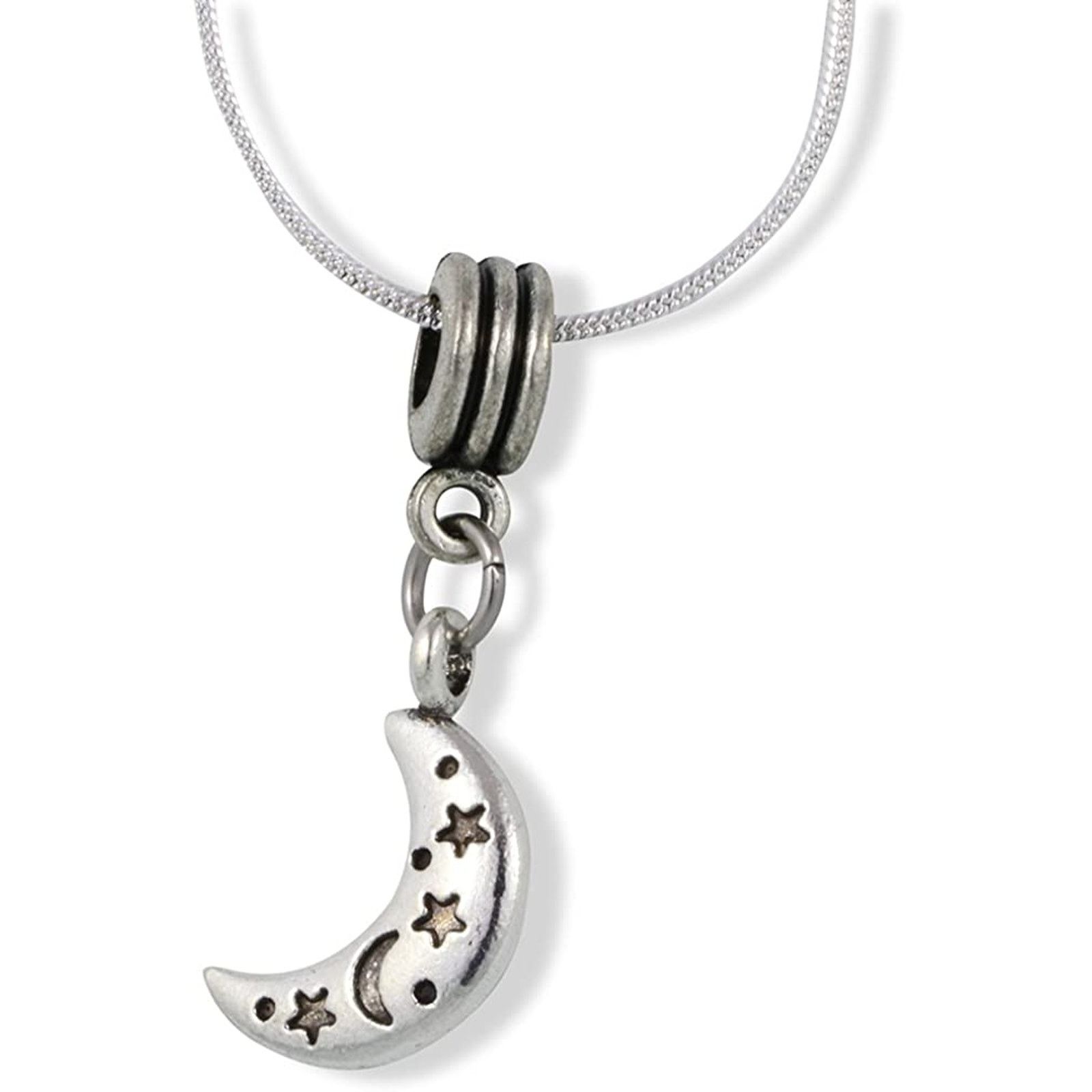 & Other Stories Moon with Moon and Stars on it Charm Snake Chain Necklace Size ONE SIZE - 1 Thumbnail