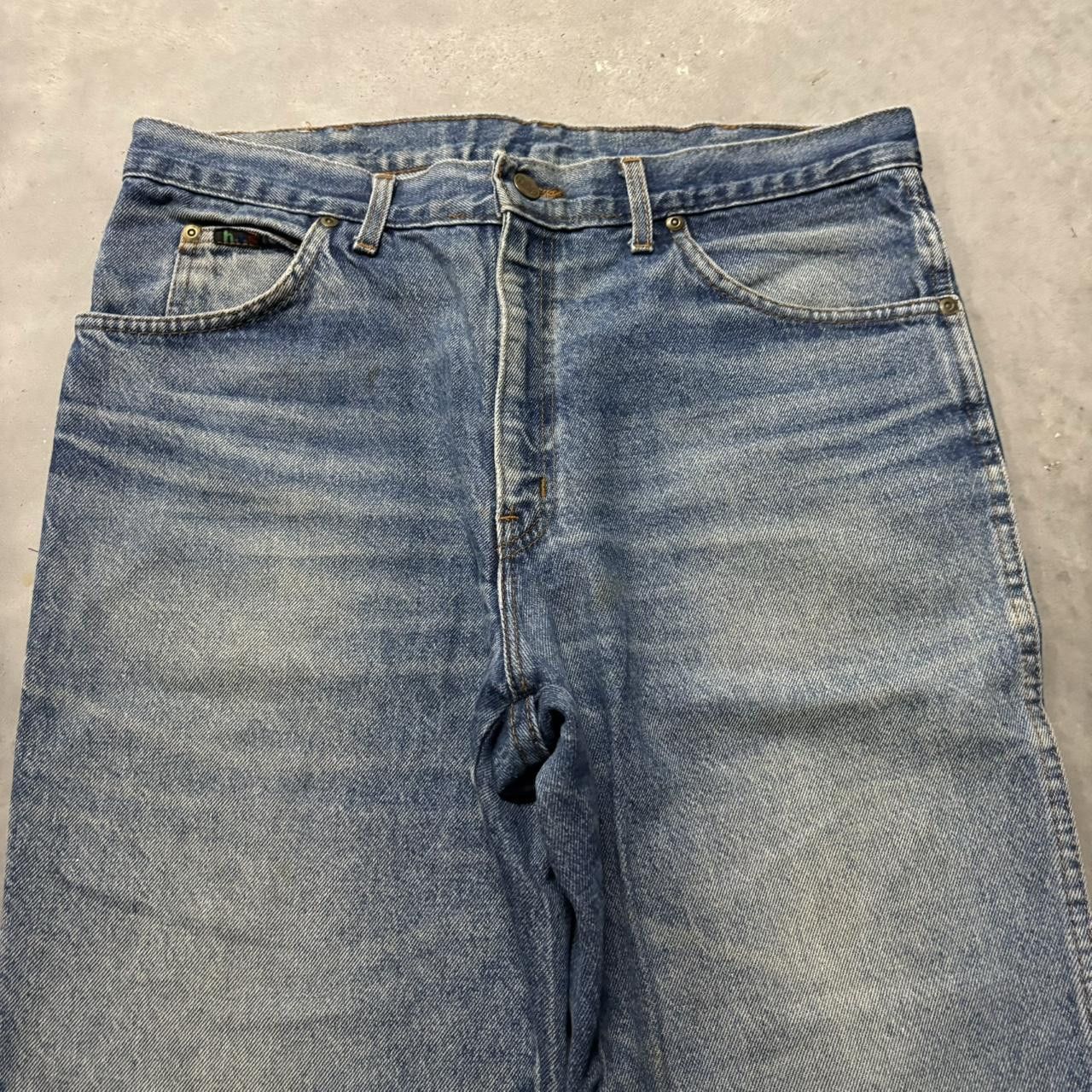 Japanese Brand × Vintage Crazy Vintage 90s Grunge Faded Medium Wash Denim Jeans! Size US 34 / EU 50 - 5 Thumbnail