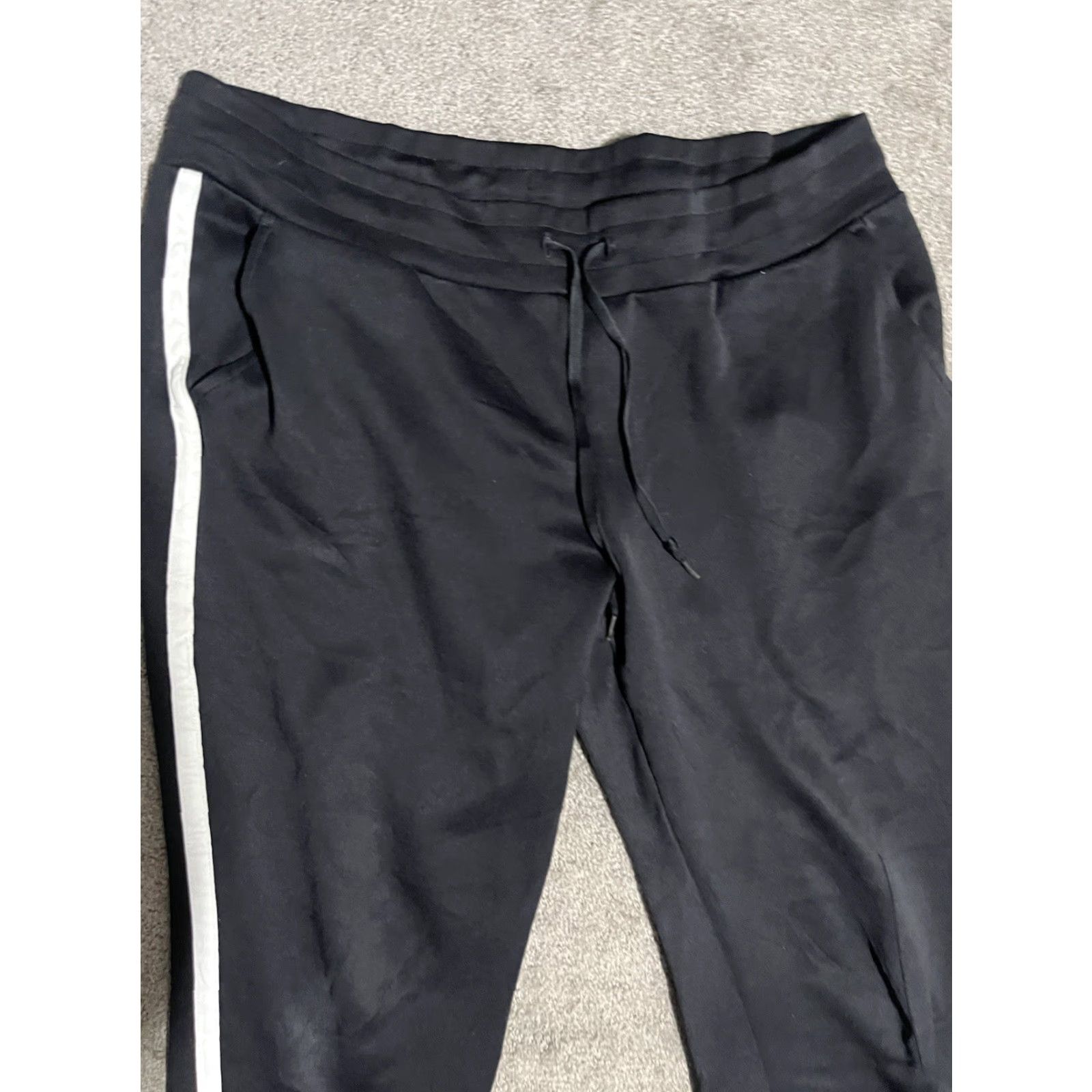 Vintage RBX Women's Pants Jogger Black Poly/Spandex Pockets Athletic Size L Shirt Women Daily Activewear Size 36" / US 14 / IT 50 - 2 Thumbnail