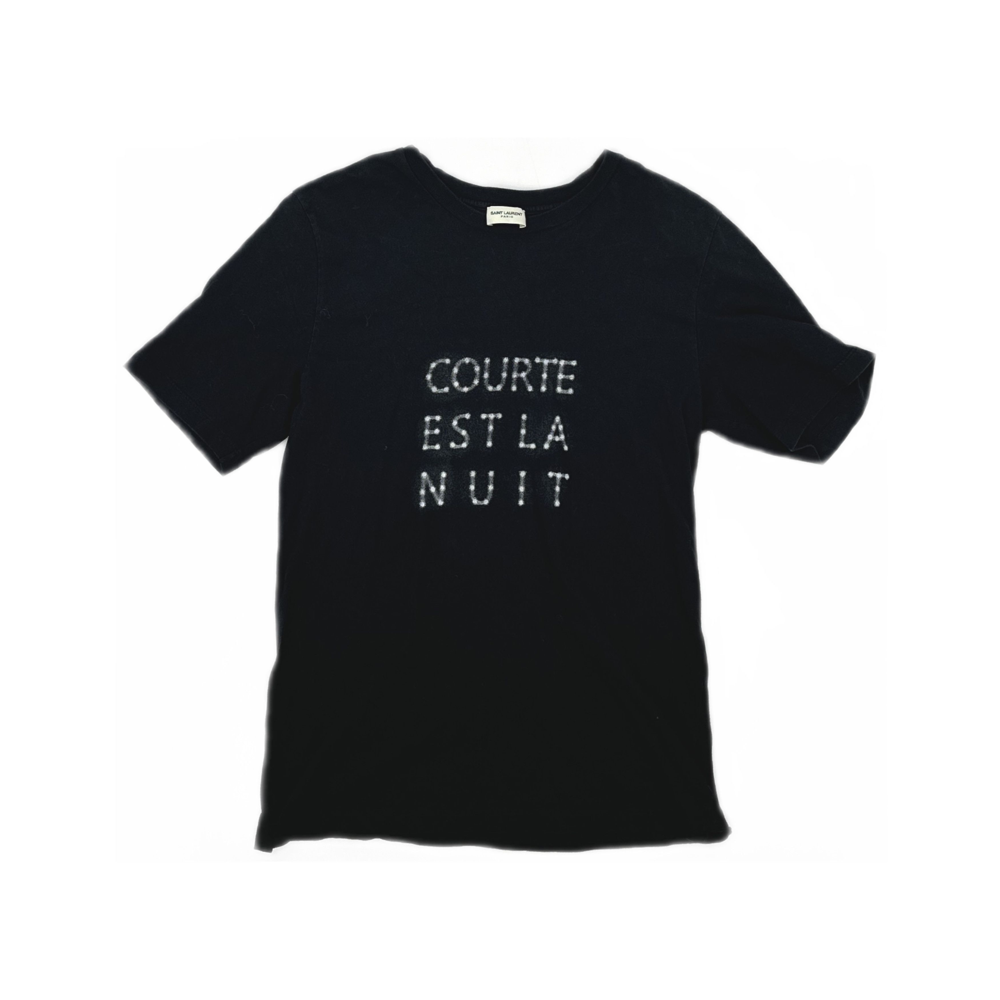 Saint Laurent Paris Saint Laurent Courte Est La Nuit Graphic T-Shirt Size XS Size US XS / EU 42 / 0 - 1 Thumbnail
