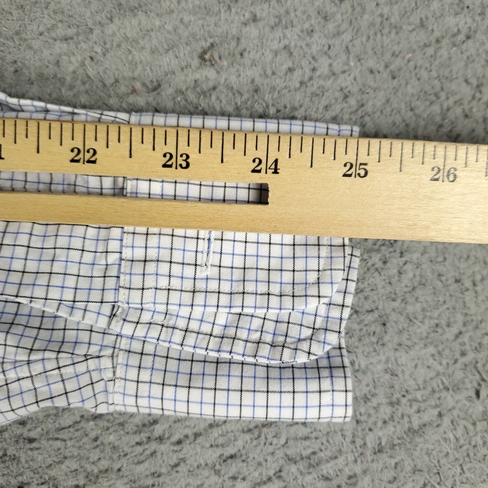 Ralph Lauren Ralph Lauren Dress Shirt Mens 16 Blue White Check Long Sleeve Button Up Classic Modern Size 42R - 7 Thumbnail
