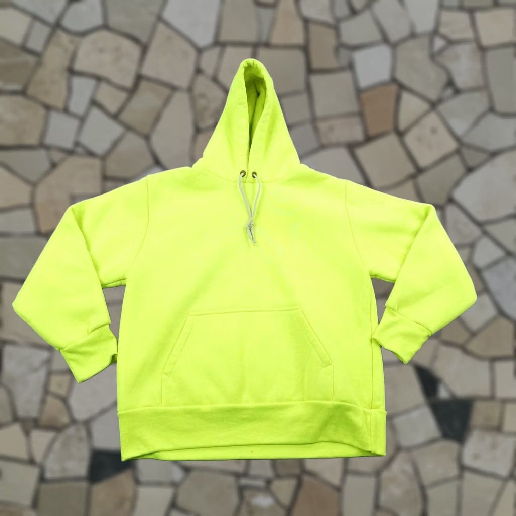 Vintage VINTAGE Camber Hoodie Mens Medium Neon Green Hi Vis Thermal Lined Sweatshirt USA Size US M / EU 48-50 / 2 - 1 Thumbnail