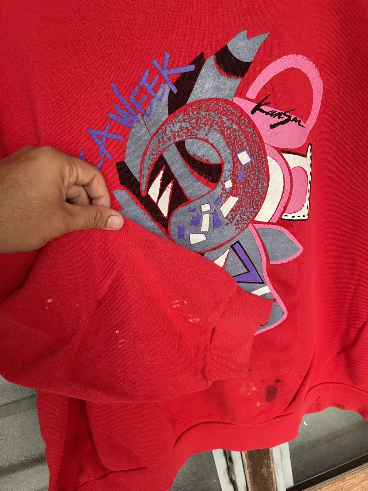 Kansai Yamamoto Vintage Kansai Yamamoto Africa Week Sweatshirt Size US M / EU 48-50 / 2 - 7 Thumbnail