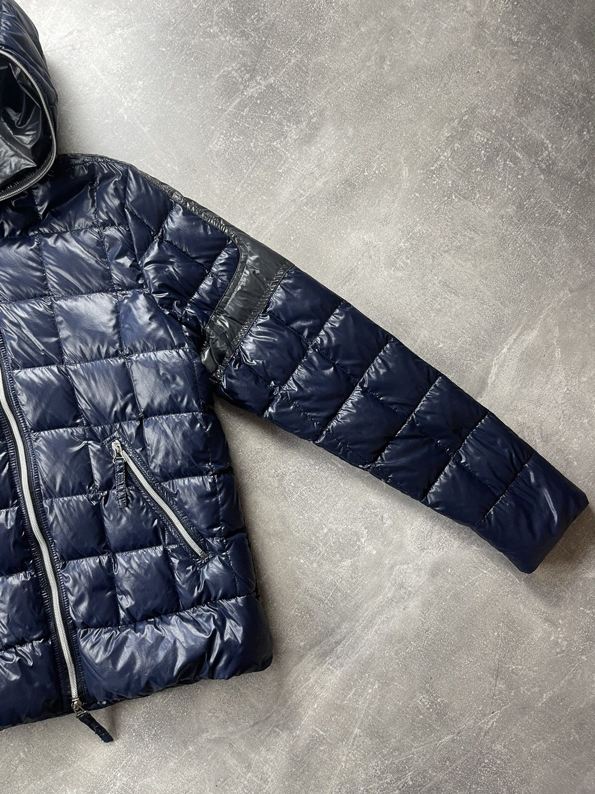 Duvetica Duvetica Hooded Goose Down Puffer Jacket Navy Blue Size 52 Size US L / EU 52-54 / 3 - 6 Thumbnail
