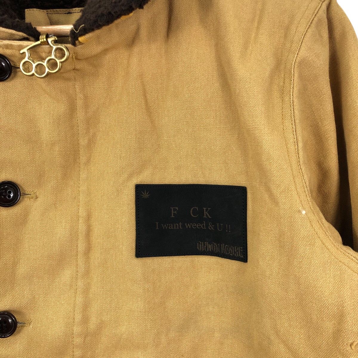 Vintage Vintage CRACK HOUSE SMOKEWEAR Chore Custom Jacket Size US L / EU 52-54 / 3 - 5 Thumbnail