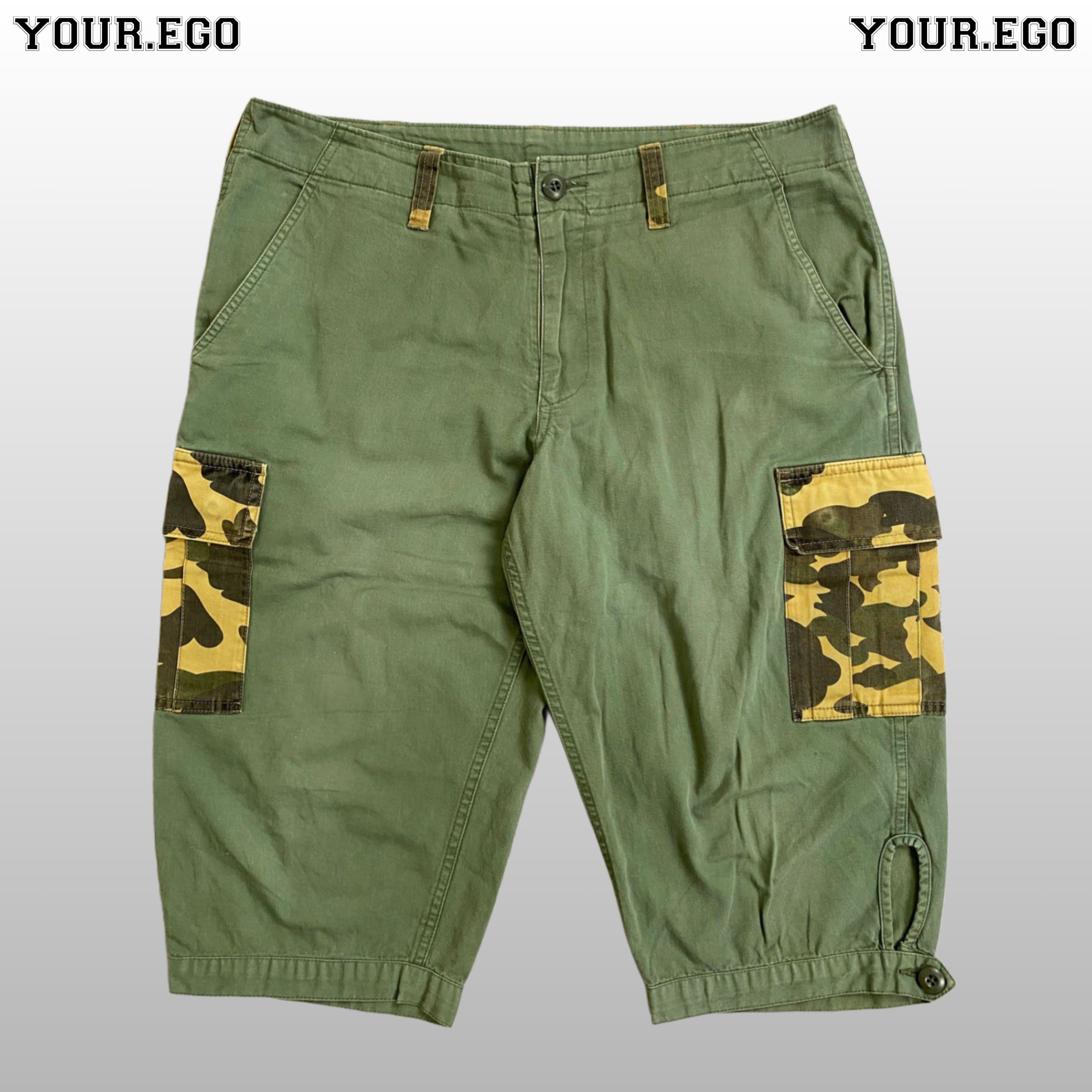 Bape Vintage Bape Cargo Short Pants Size US 34 / EU 50 - 1 Thumbnail