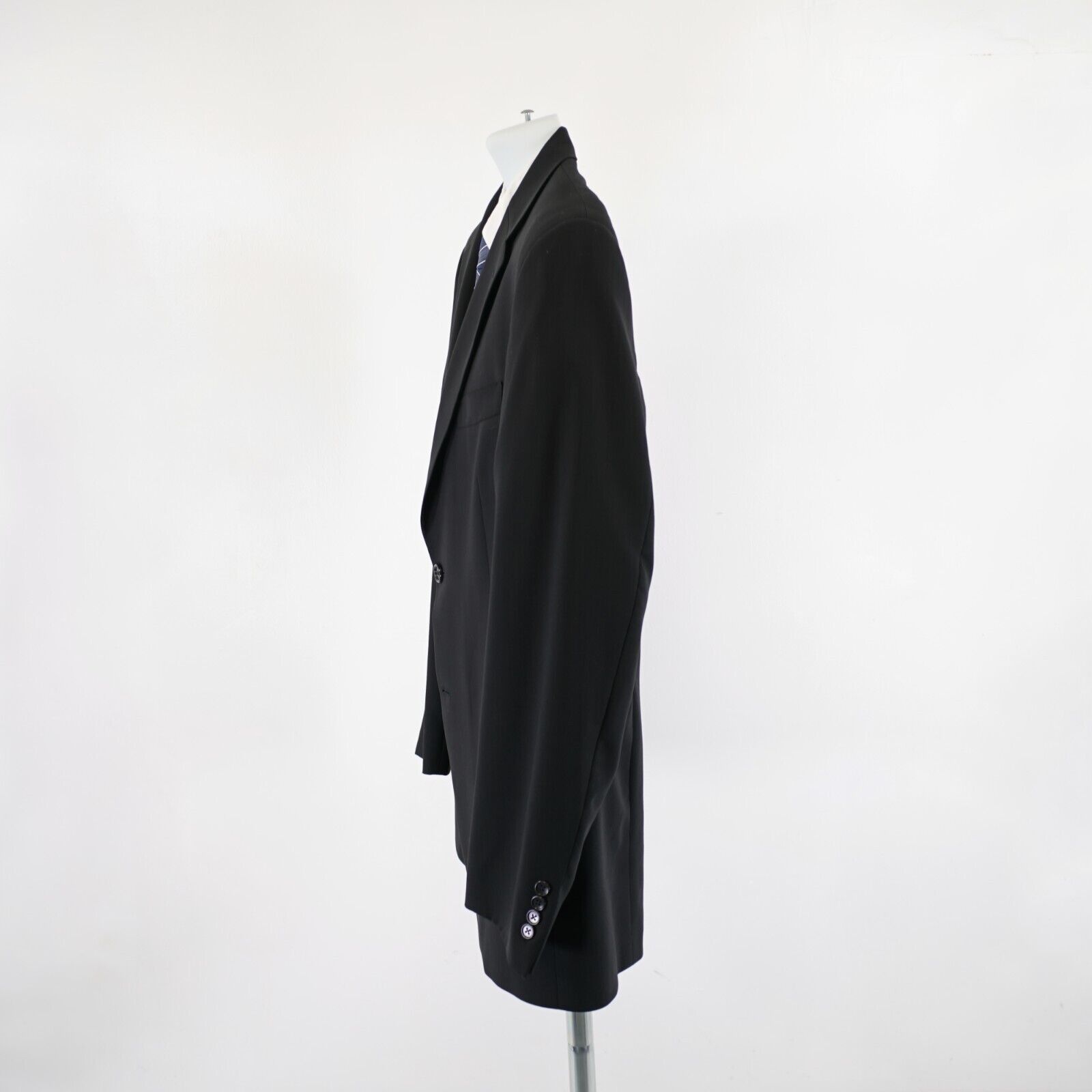 Hart Schaffner Marx Hart Schaffner Marx Wool Black 2 Button Blazer 42L Size 42L - 5 Thumbnail